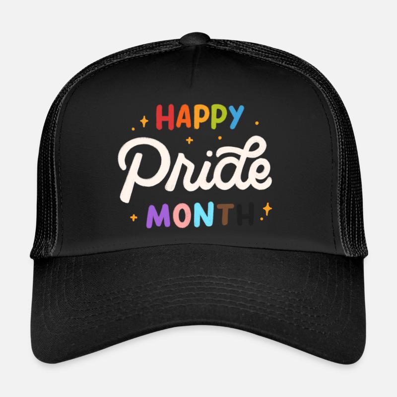 Happy Pride Month - Trucker Cap - Schwarz/Schwarz