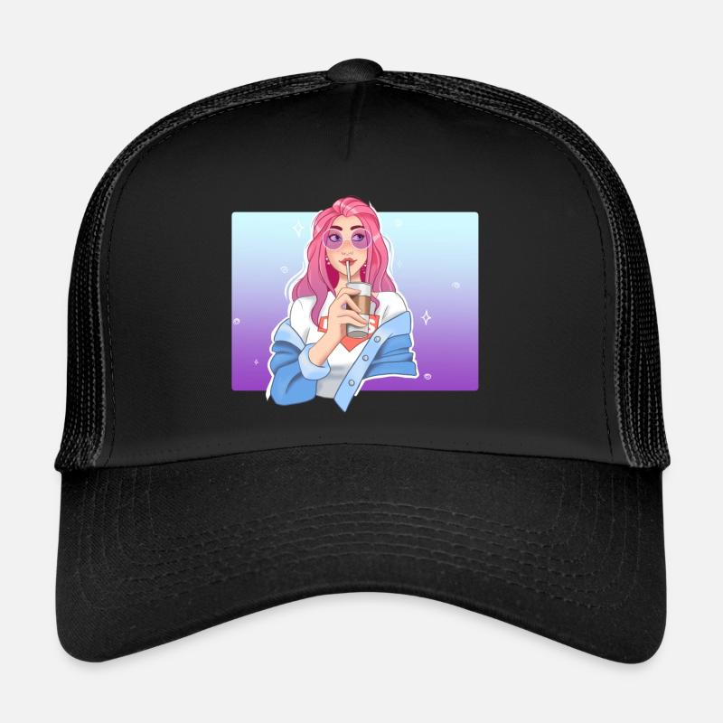 Coffee Girl Trucker Cap