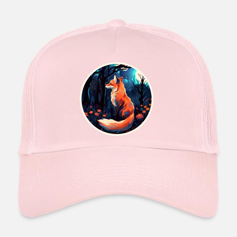 Pack animals: foxes, foxes, forest dwellers, forest animals Trucker Cap
