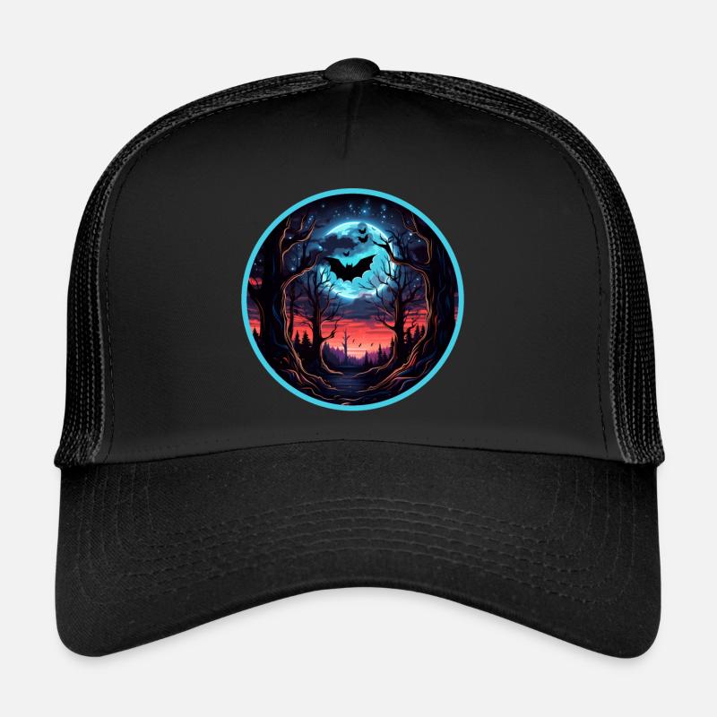 Bats Bat Flying Foxes Halloween Trucker Cap