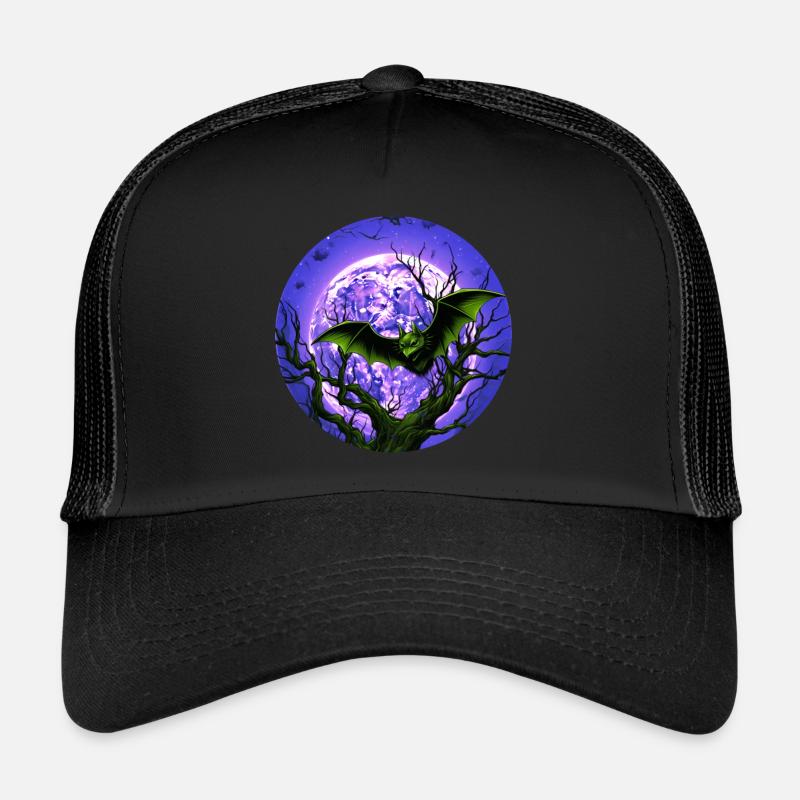 Bat Bats Flying Foxes Halloween Trucker Cap