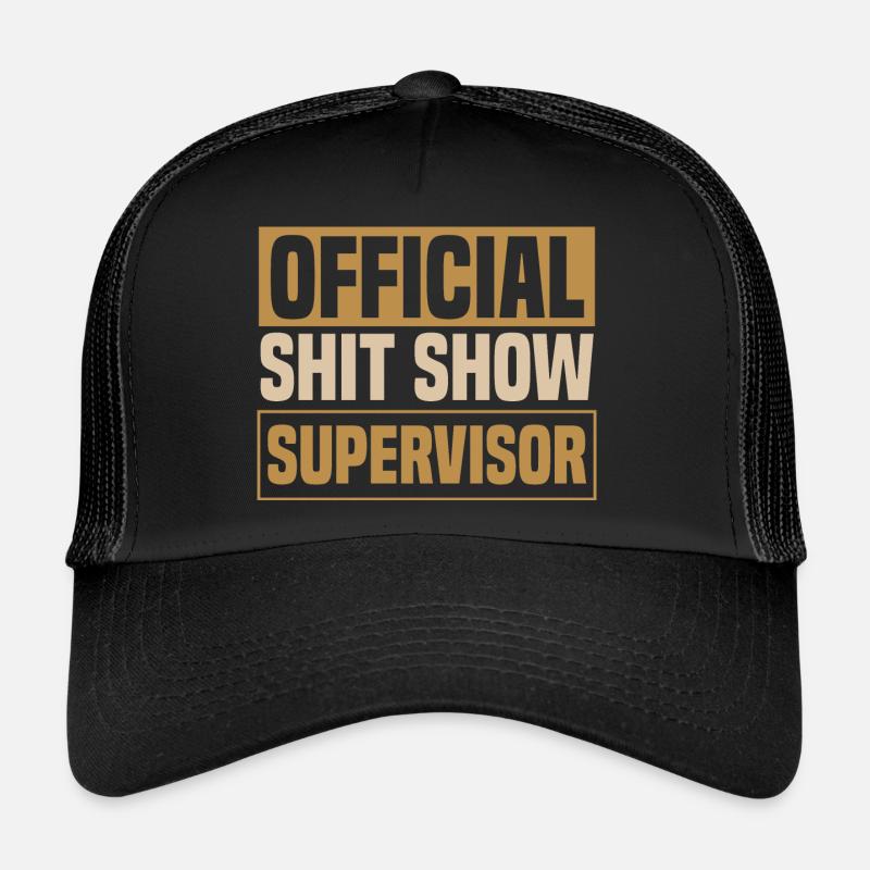 Sarkasmus Scheiße Show Supervisor Retro Trucker Cap