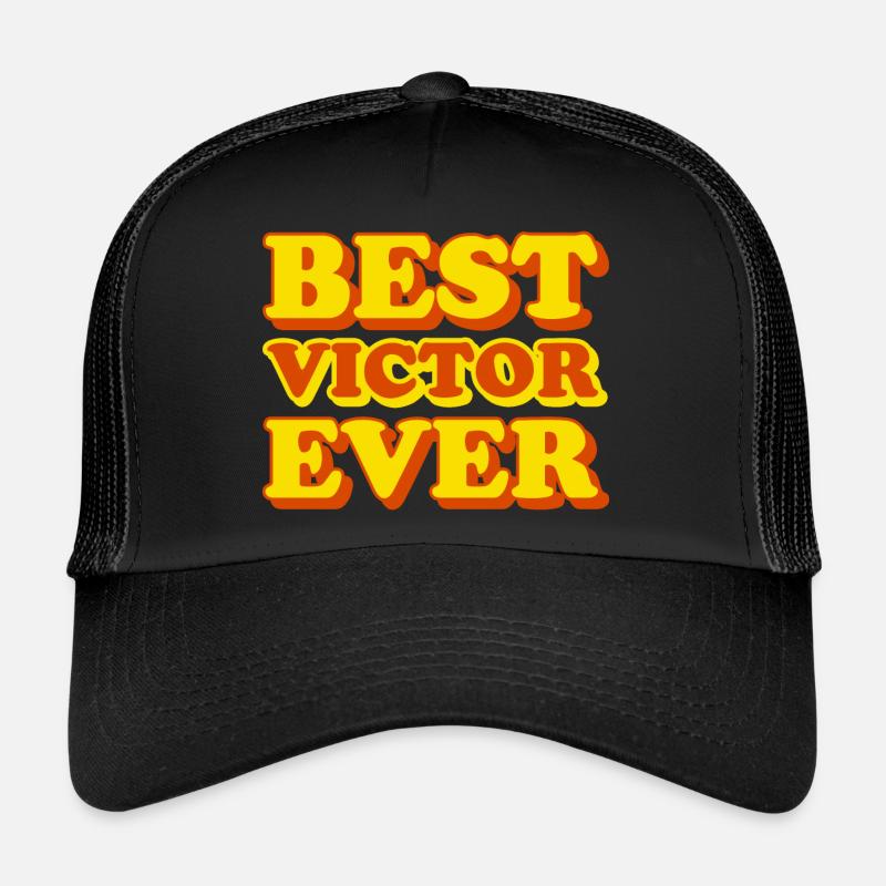 Victor First Name Funny Gift Trucker Cap