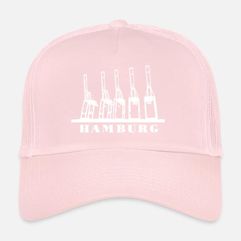 Hamburger Hafenkräne Trucker Cap