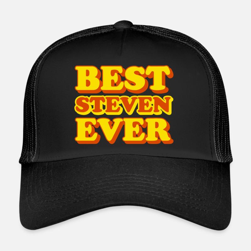 Steven First Name Funny Gift Trucker Cap