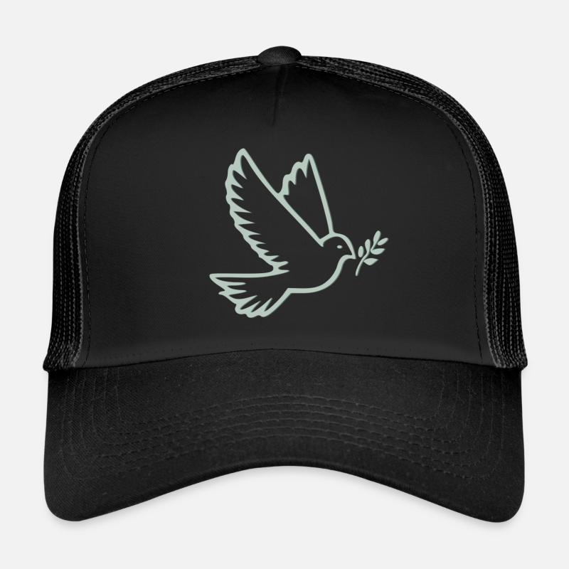 Colombe de la paix Casquette trucker 