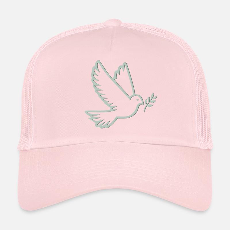Colombe de la paix Casquette trucker 
