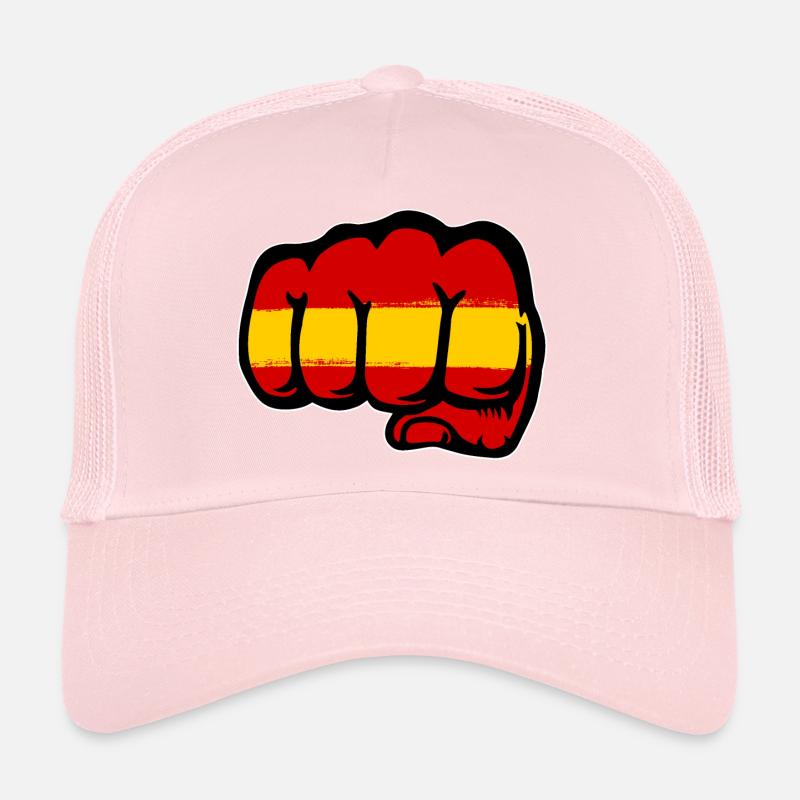 Spanien Flagge Hand Faust Trucker Cap
