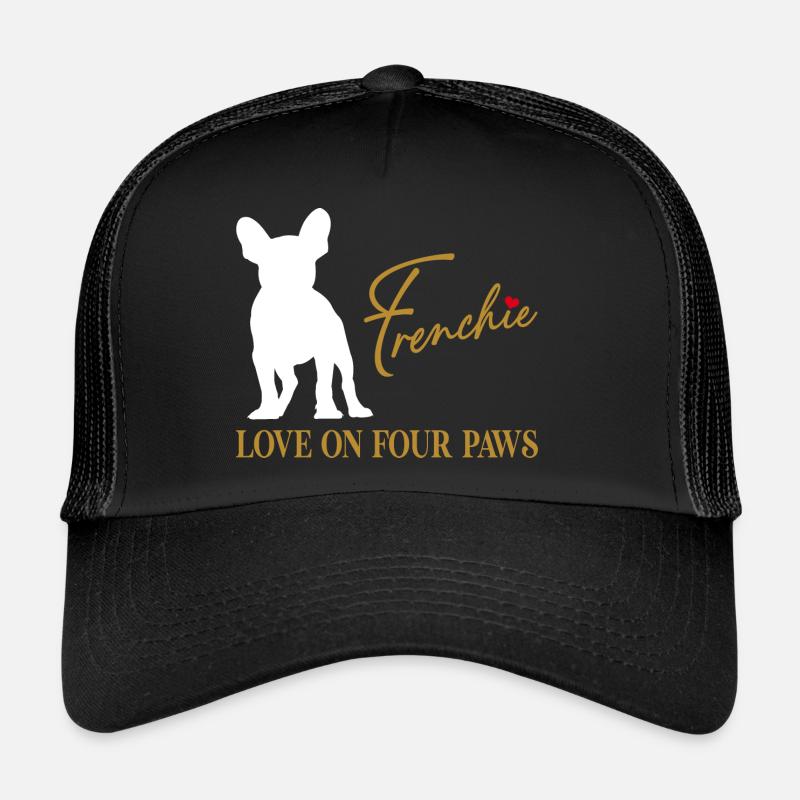 Frenchie amour sur quatre pattes Casquette trucker 