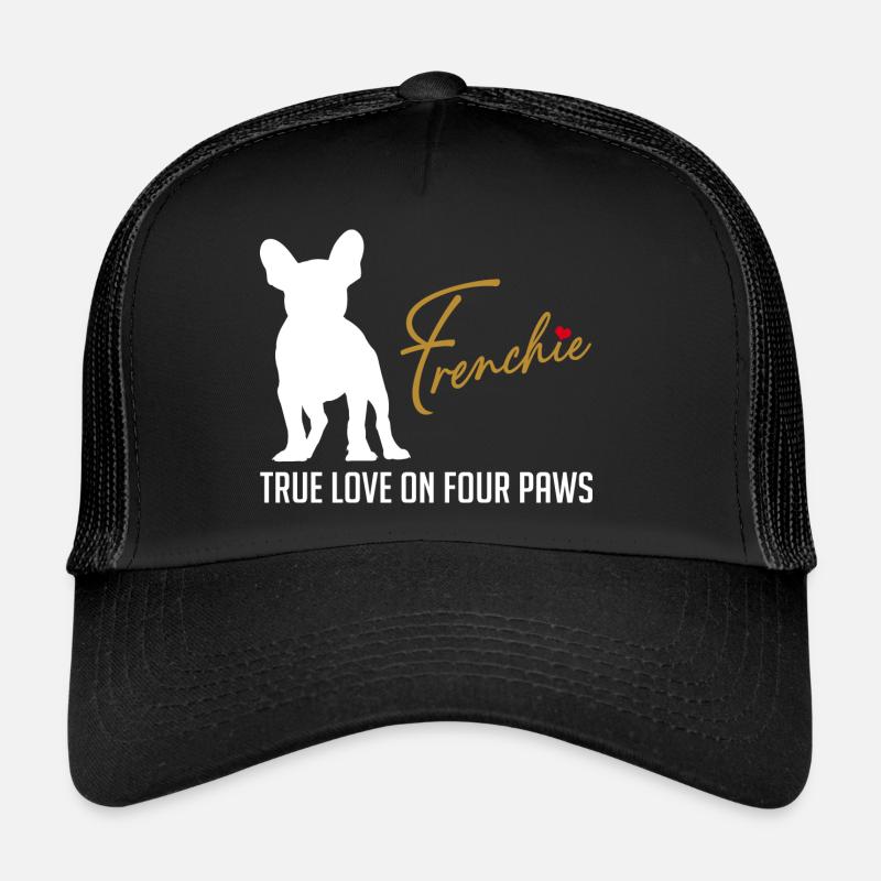Frenchie amour sur quatre pattes Casquette trucker 