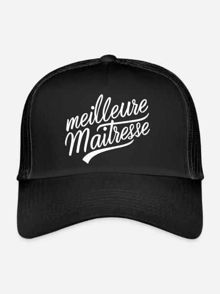 Meilleure maitresse - Casquette trucker  - noir/noir - Devant