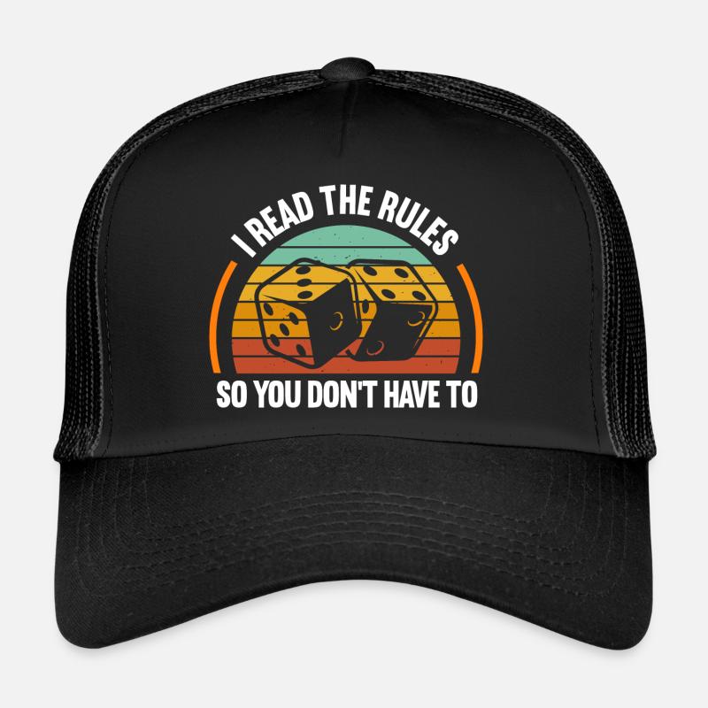 I read the rules so you don't have to - Trucker Cap - Schwarz/Schwarz