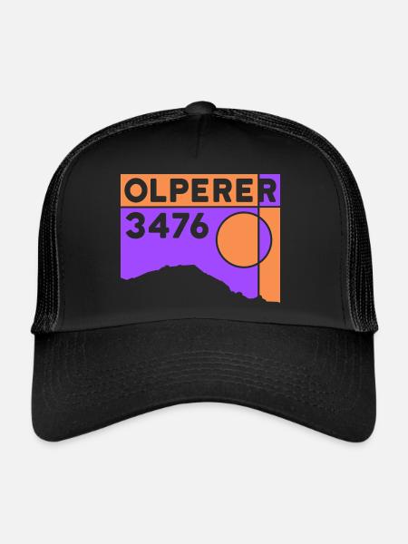 Olperer North Ridge Bridge Crossing Hike - Trucker Cap - black/black - Front
