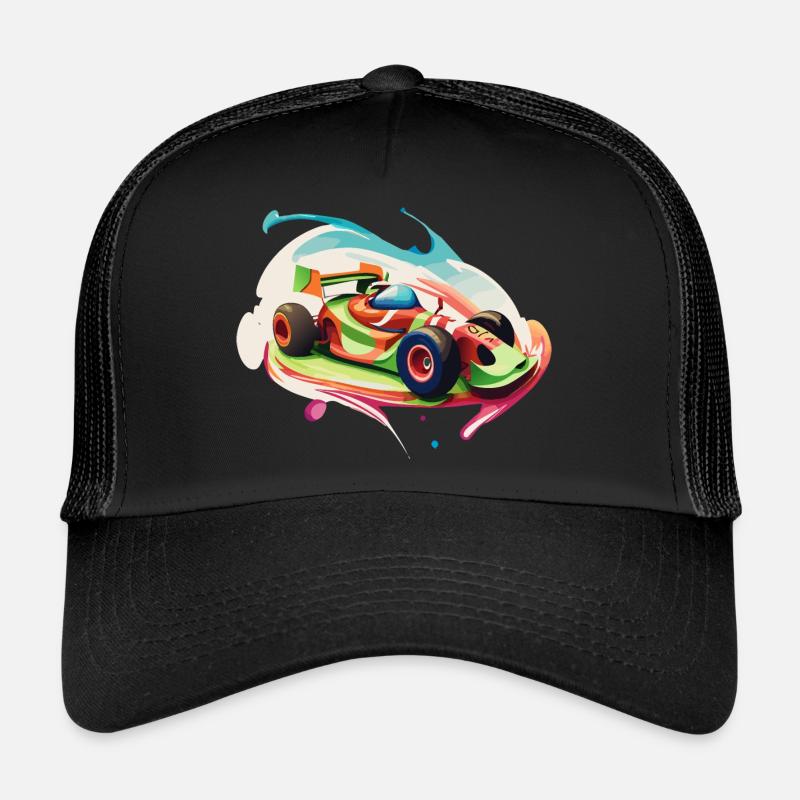 Candy Racecar - Trucker Cap - black/black