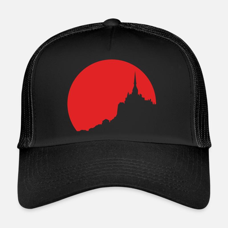 Le Mont Saint Michel coucher de soleil Casquette trucker 