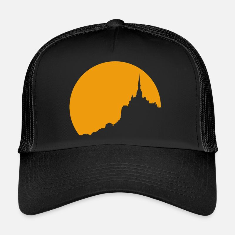 Le Mont Saint Michel coucher de soleil Casquette trucker 