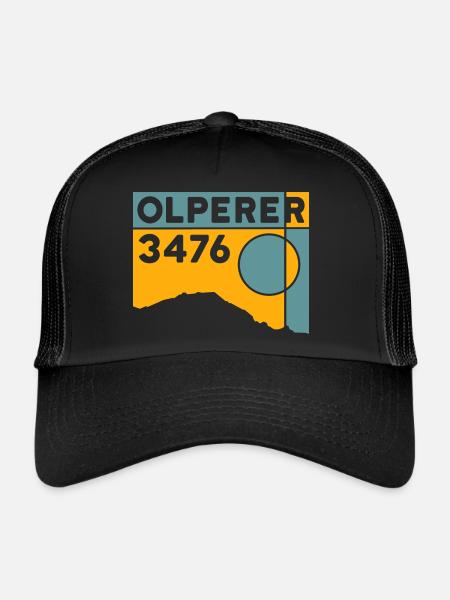 Olperer - Trucker Cap - Schwarz/Schwarz