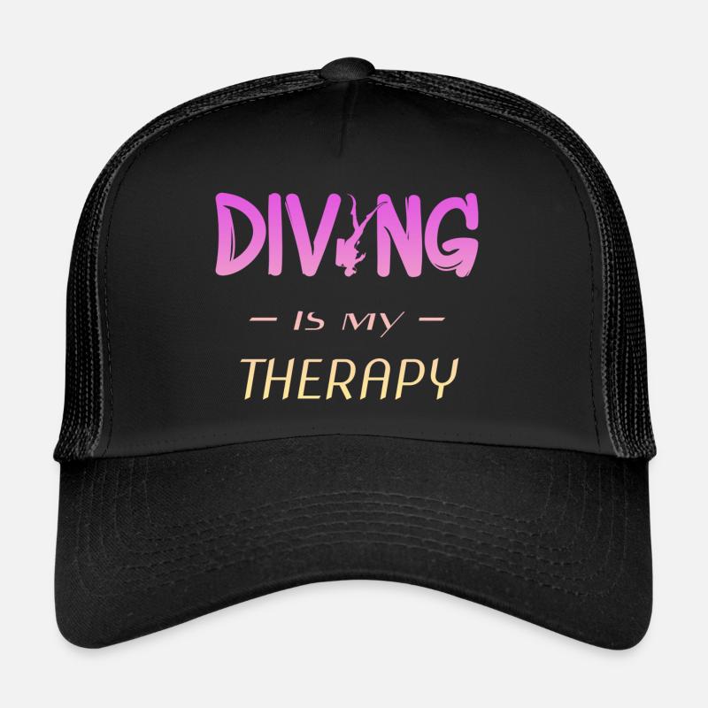 Diving is my Therapy Trucker Cap