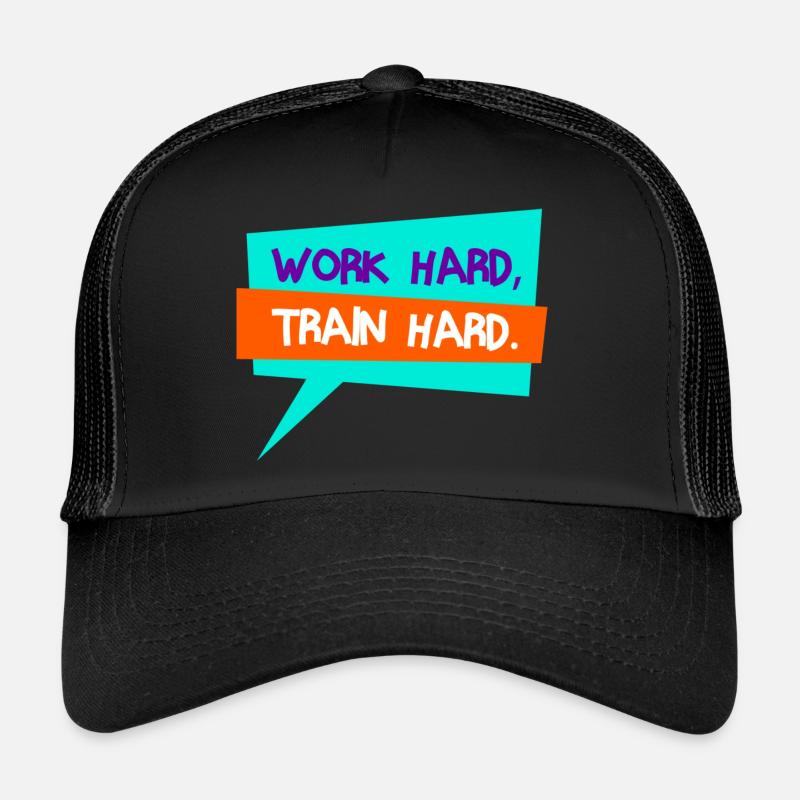 Best gift for gym lover - Trucker Cap - Schwarz/Schwarz