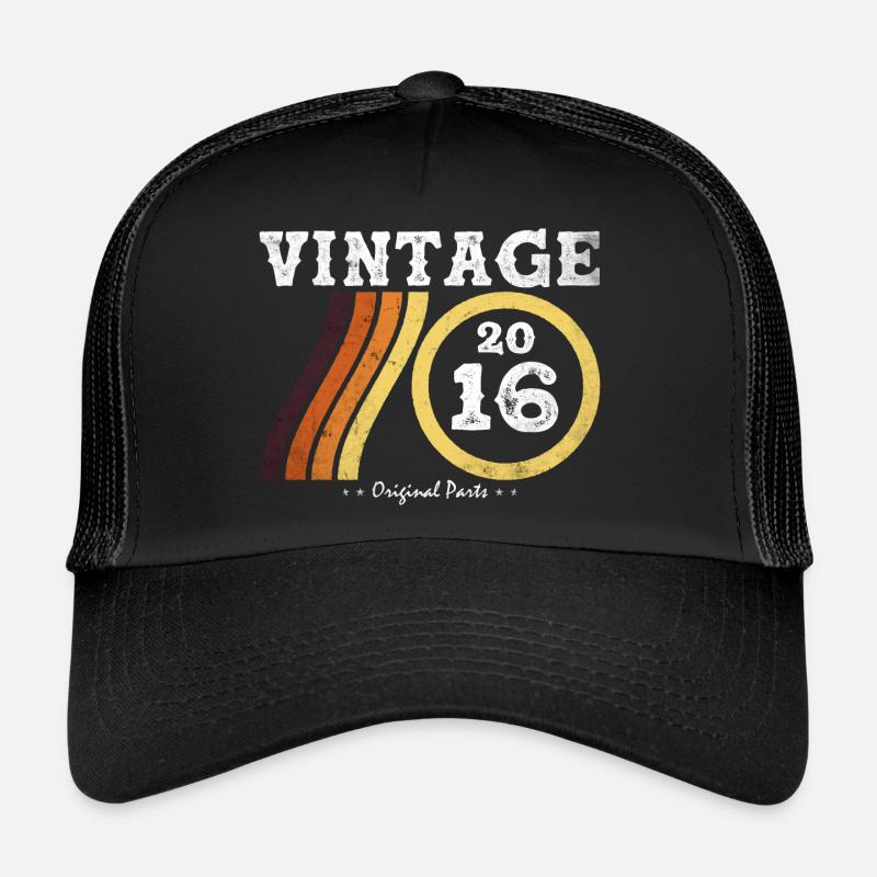 Classique Édition Limitée Millésime 2016 Rétro 8 Casquette trucker 