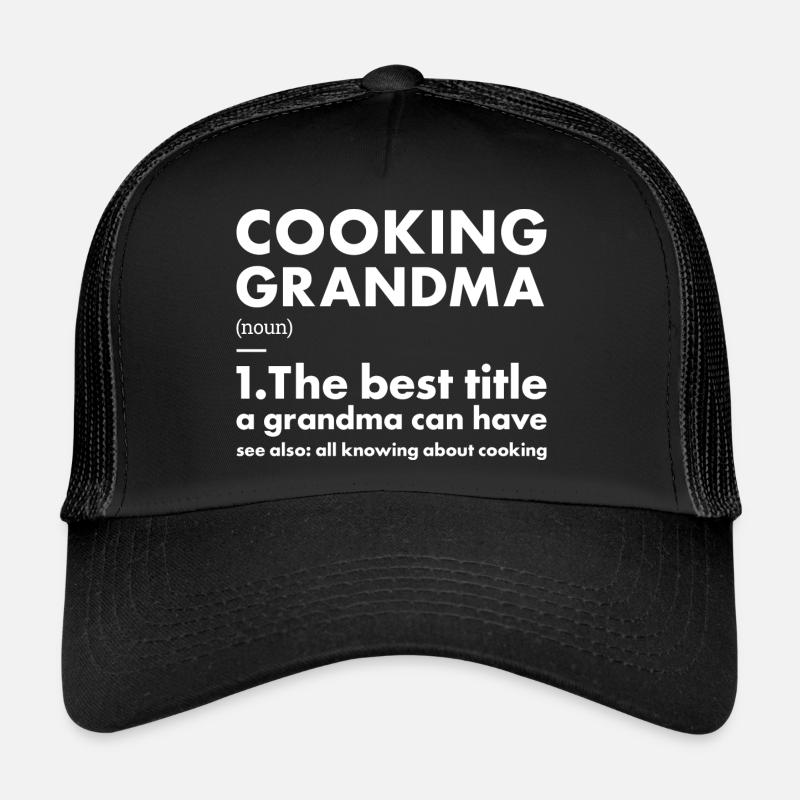 Cook Grandma Definition Cooking Trucker Cap
