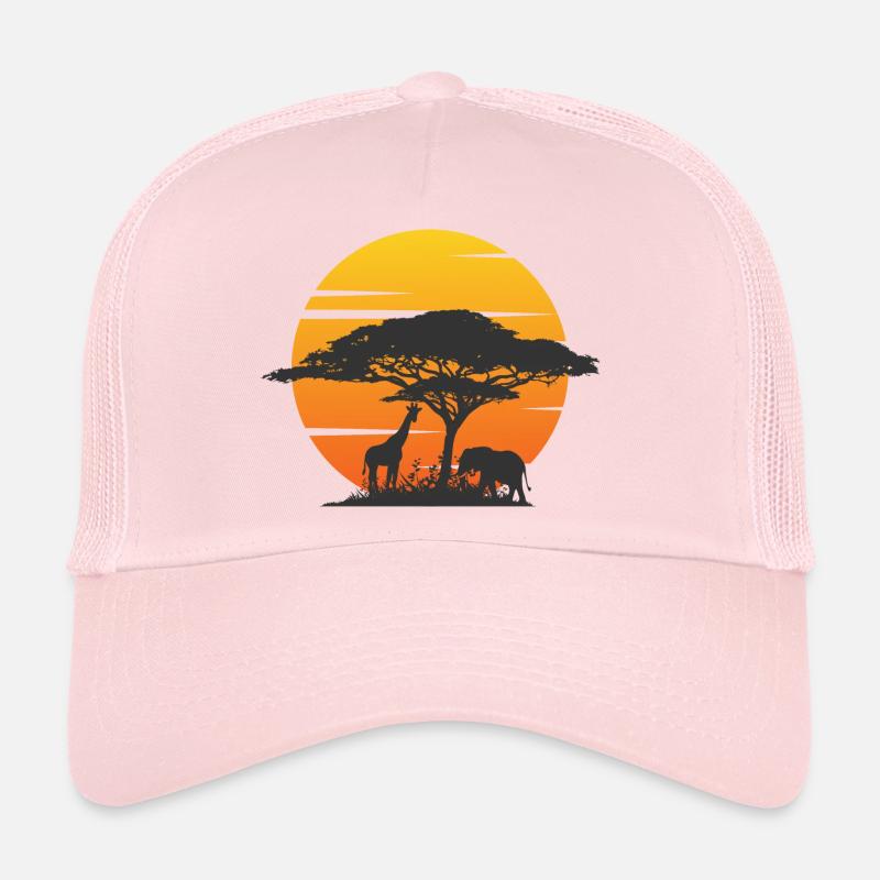 savane girage éléphant safari Casquette trucker 