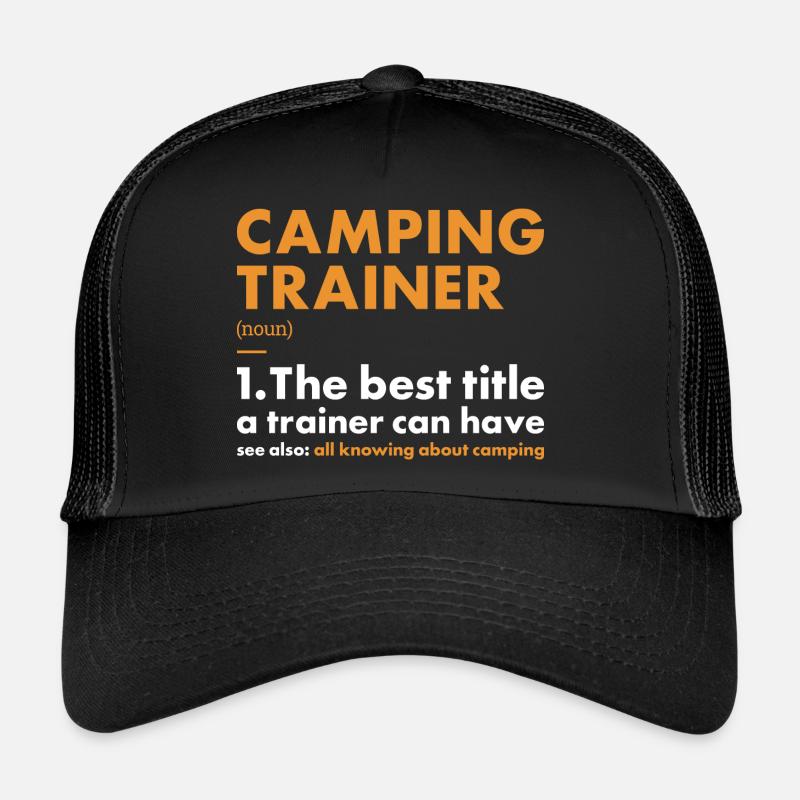 Camper Trainer Définition Camping Casquette trucker 
