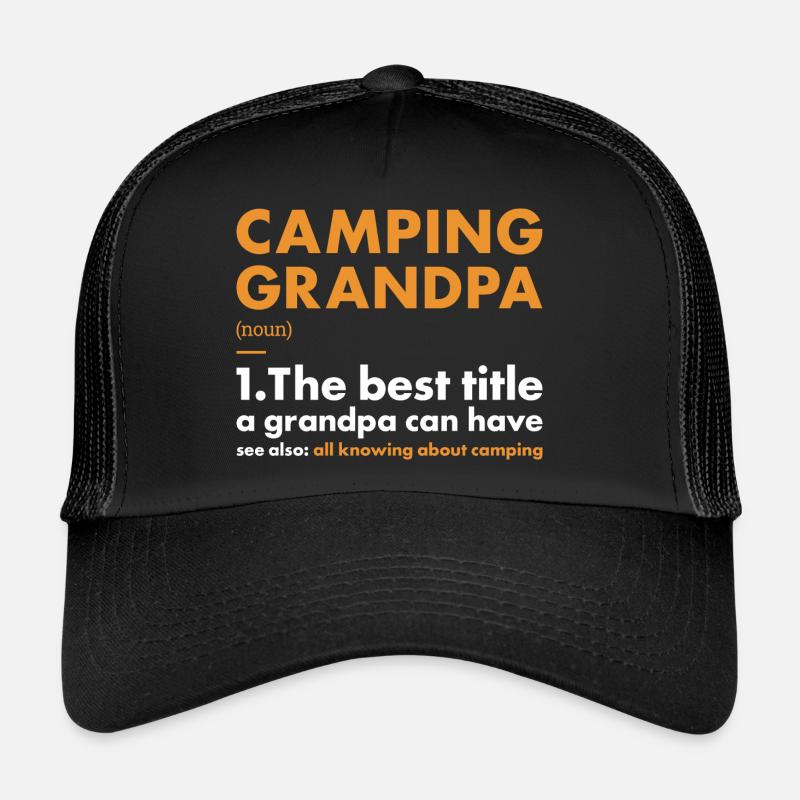 Camper Grand-père Définition Camping Casquette trucker 