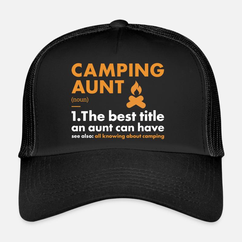 Camper Tante Définition Camping Casquette trucker 