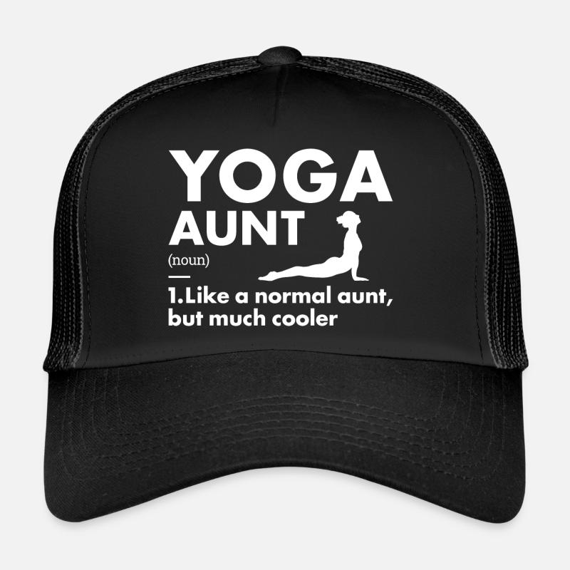 Yogi Aunt Definition Yoga Trucker Cap