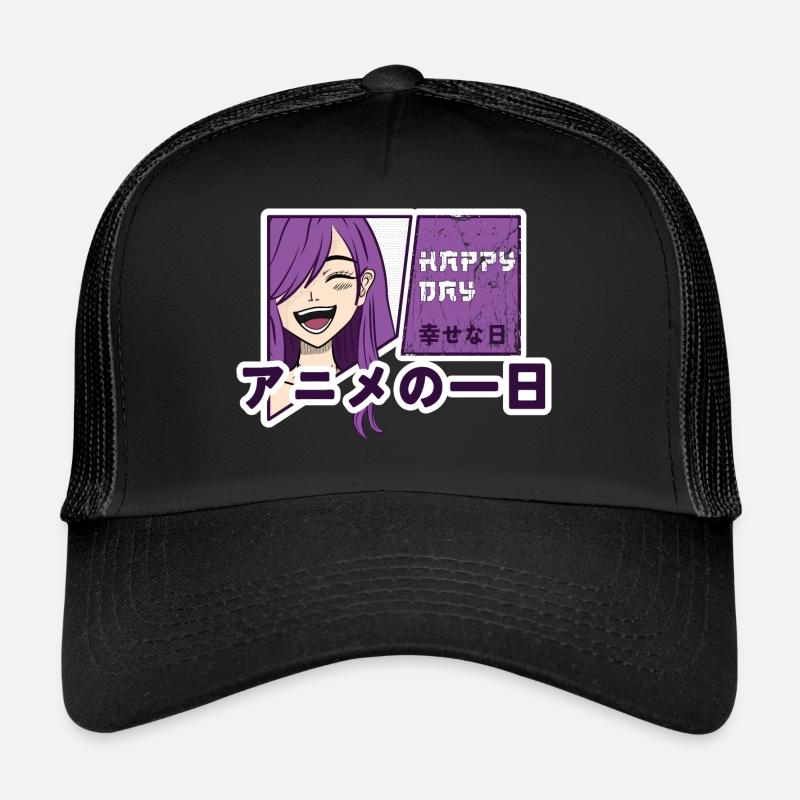 Happy day with anime Trucker Cap