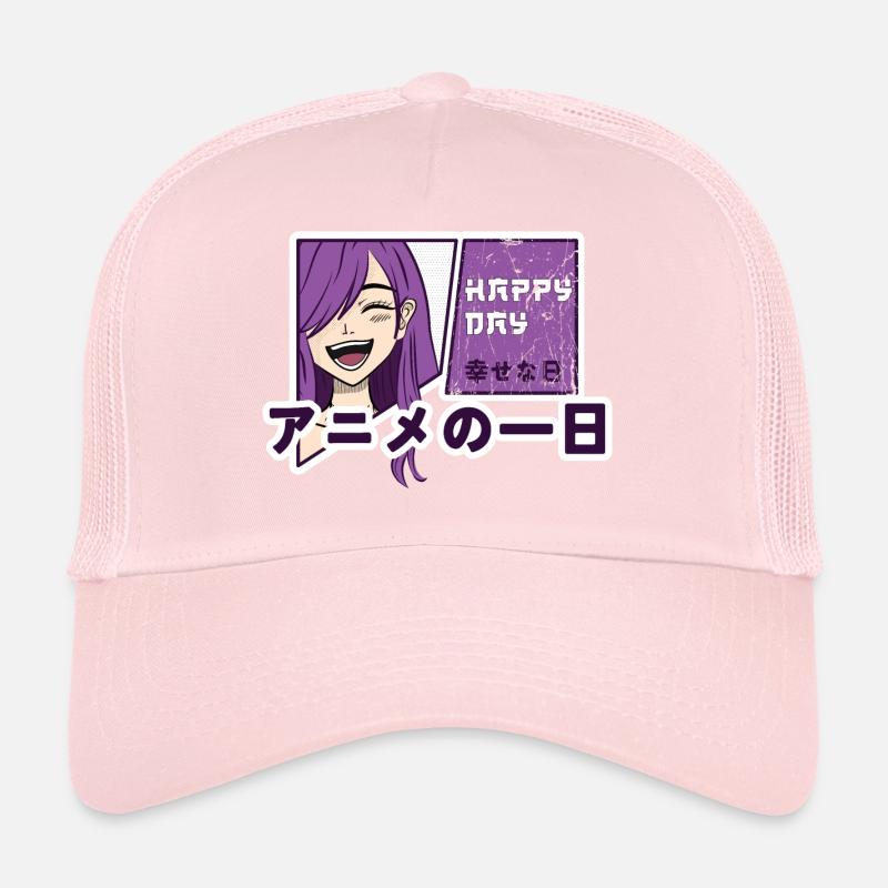 Glücklicher Tag mit Anime Trucker Cap