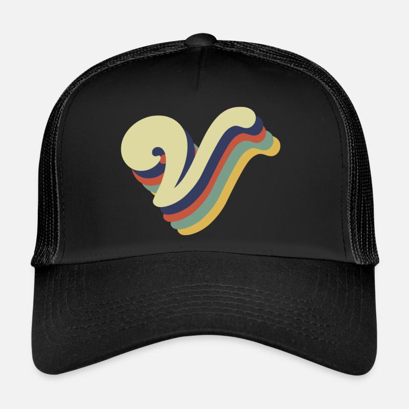 Retro-V-Buchstabe Trucker Cap