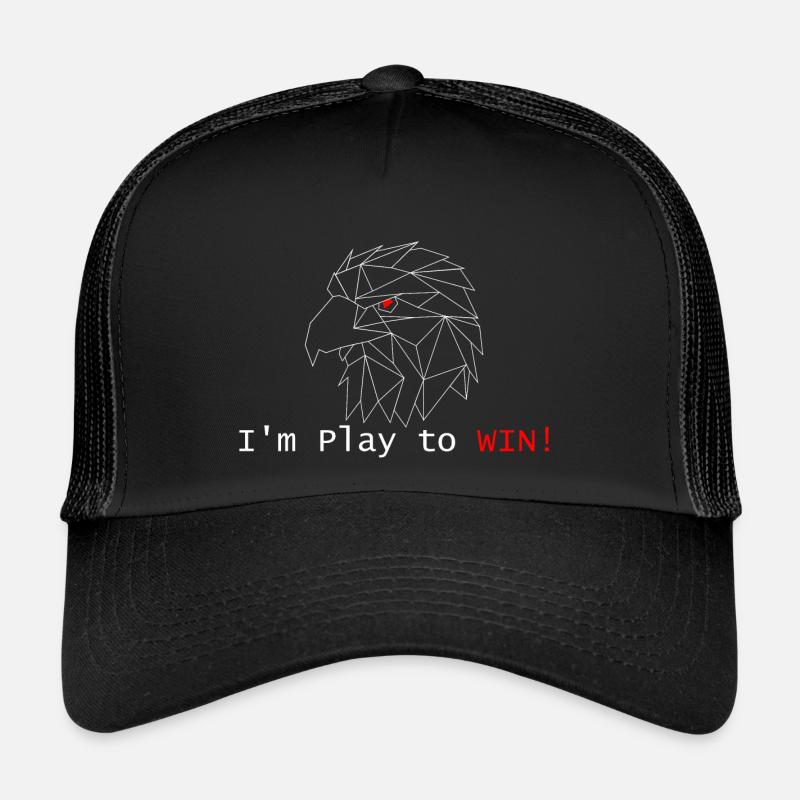 I'm Play to WIN! - Trucker Cap - Schwarz/Schwarz