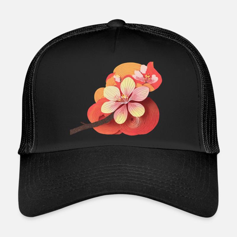 Fleur de cerisier Casquette trucker 