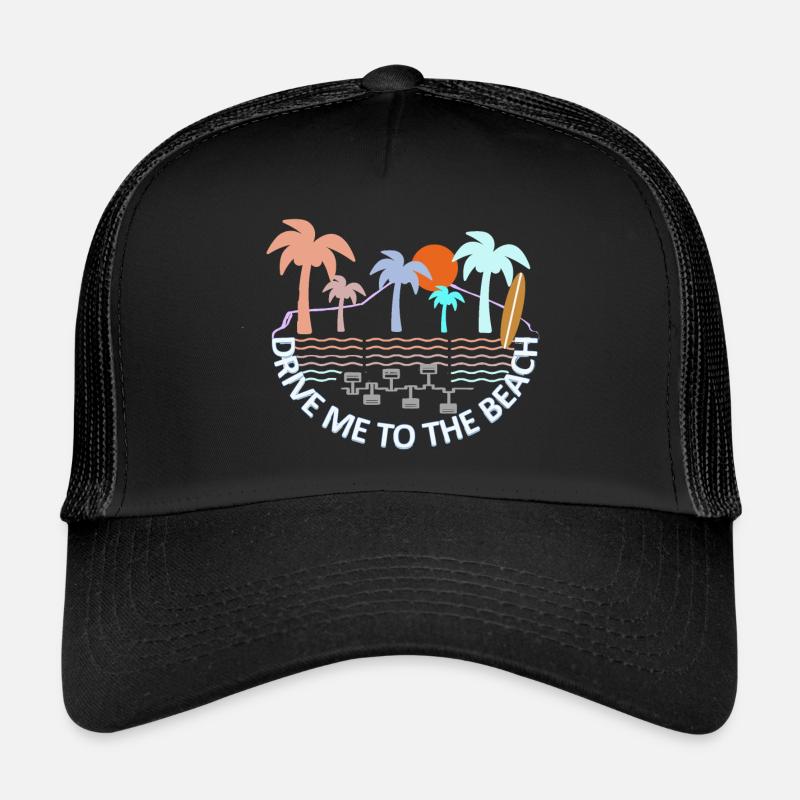 Drive Me To The Beach Trucker Cap
