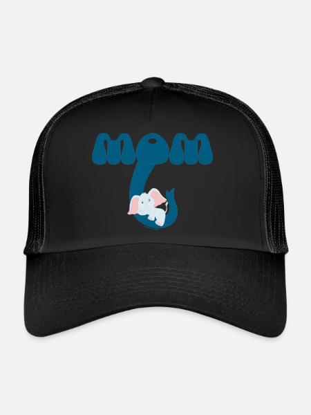 MAMAN! - Casquette trucker  - noir/noir - Devant