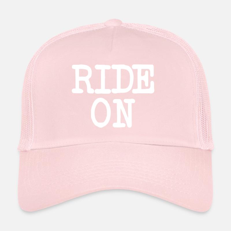 Slogan de motivation RIDE ON Statement Casquette trucker 