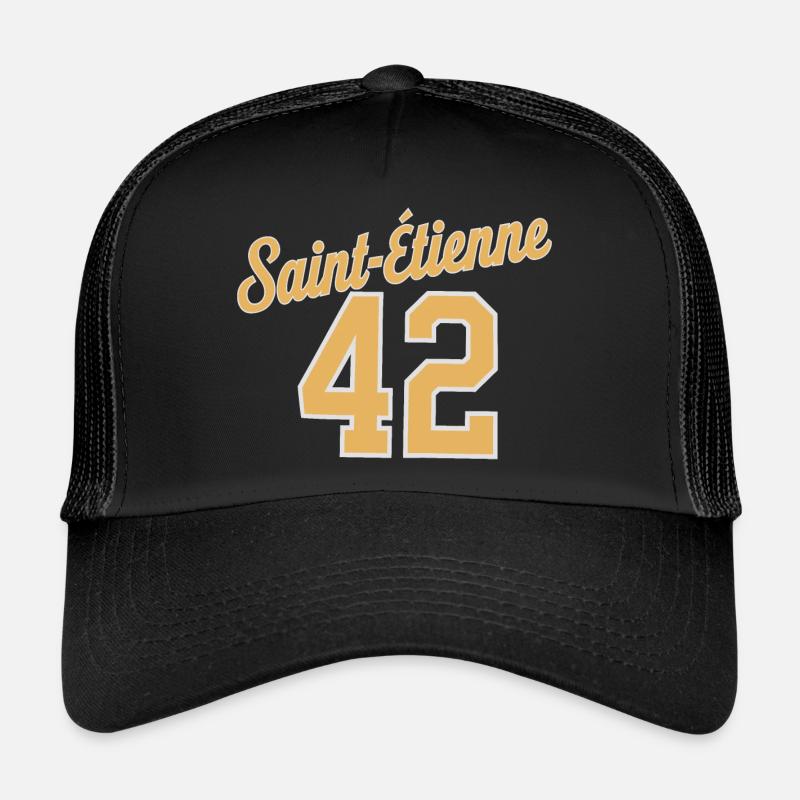 Saint-etienne 42 - Casquette trucker  - noir/noir