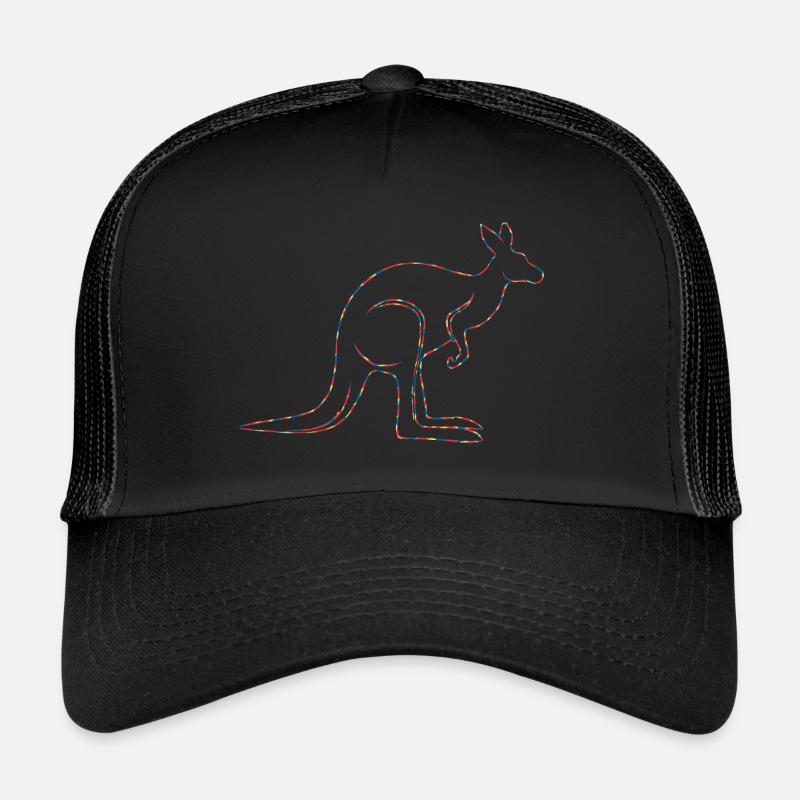 Kangaroo Kangaroo exotic animals Australia Trucker Cap