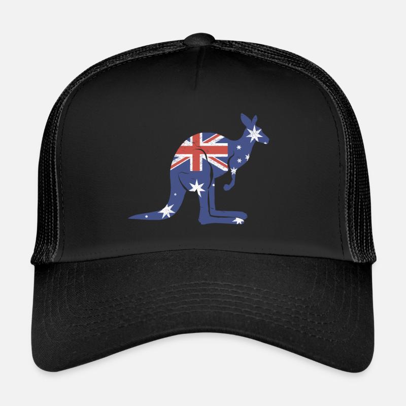 Kangaroo Kangaroo exotic animals Australia Trucker Cap