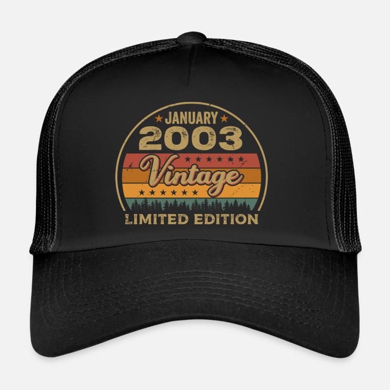 Les légendes sont nées en janvier 2003,janvier 2003 Casquette trucker 