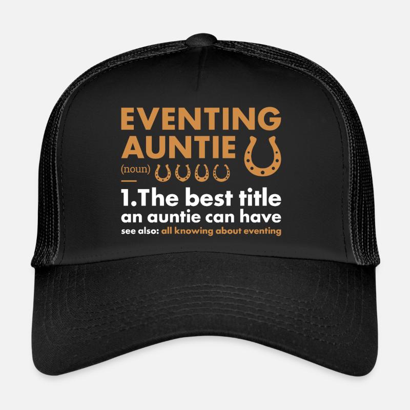 Cavalier Tante Définition Concours complet Casquette trucker 