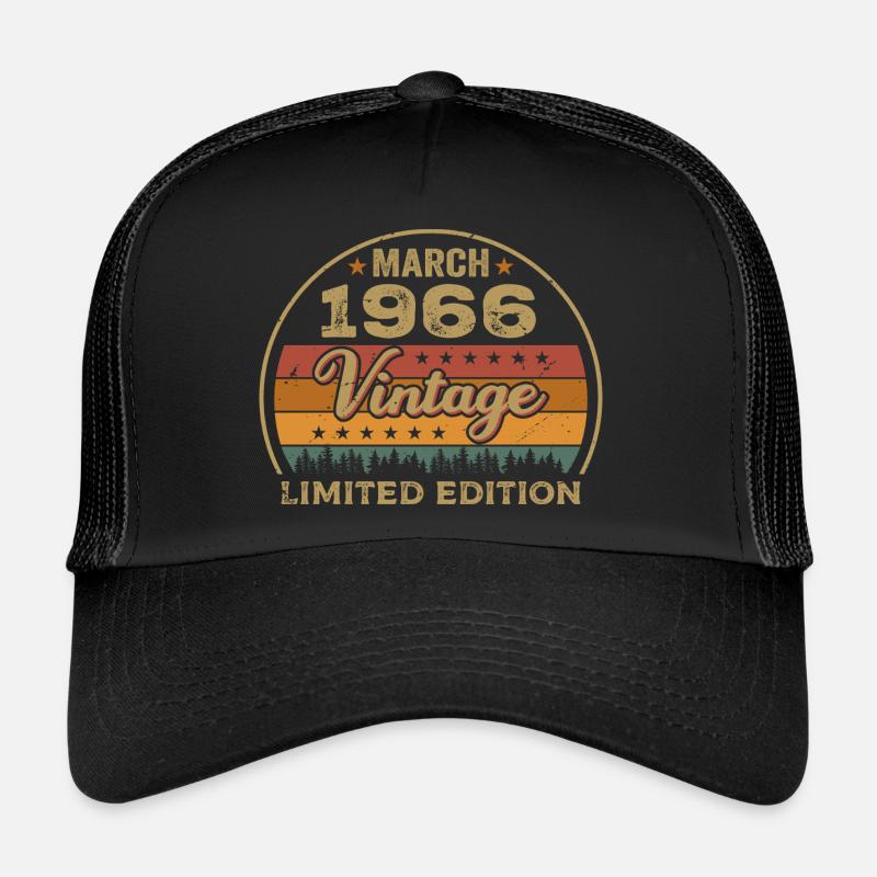 Vintage mars 1966 anniversaire mars 1966 rétro 1966 Casquette trucker 