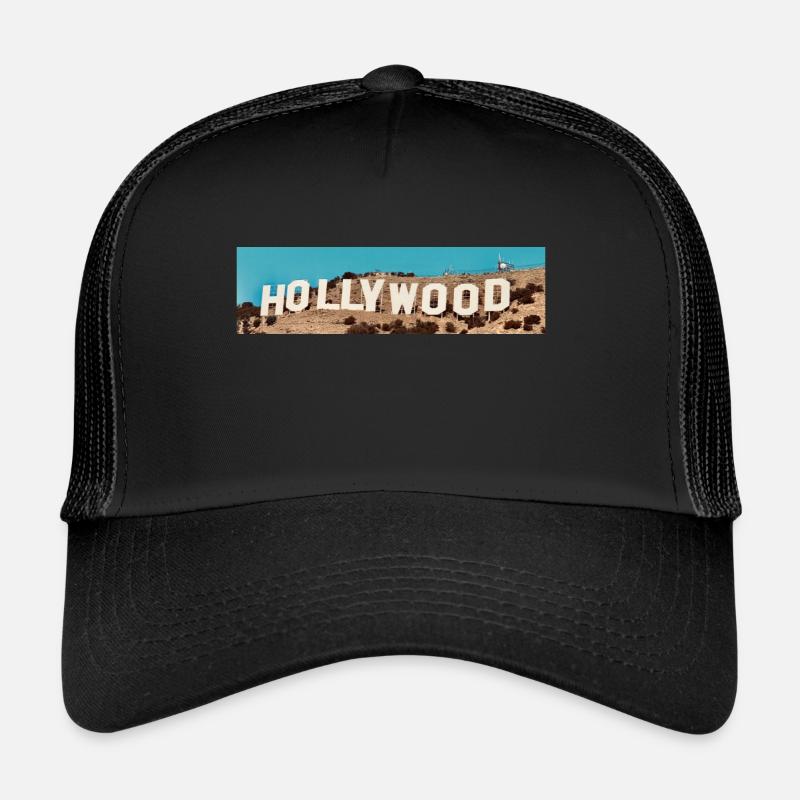 Hollywood - Casquette trucker  - noir/noir
