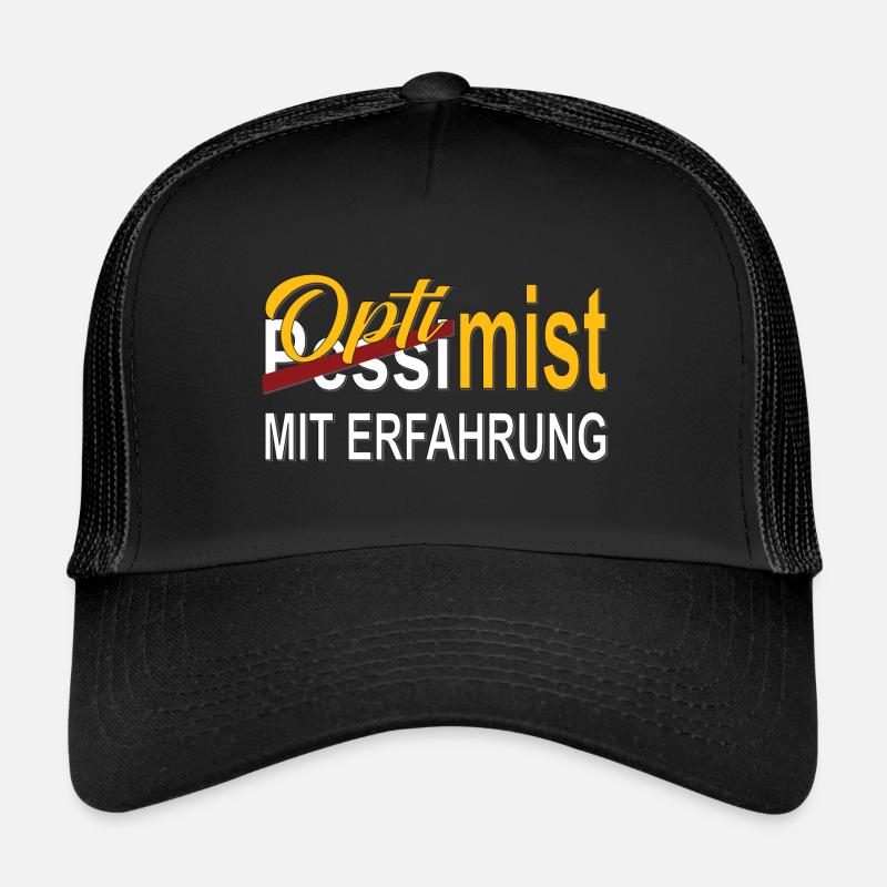 Optimist mit Erfahrung Geschenk Trucker Cap