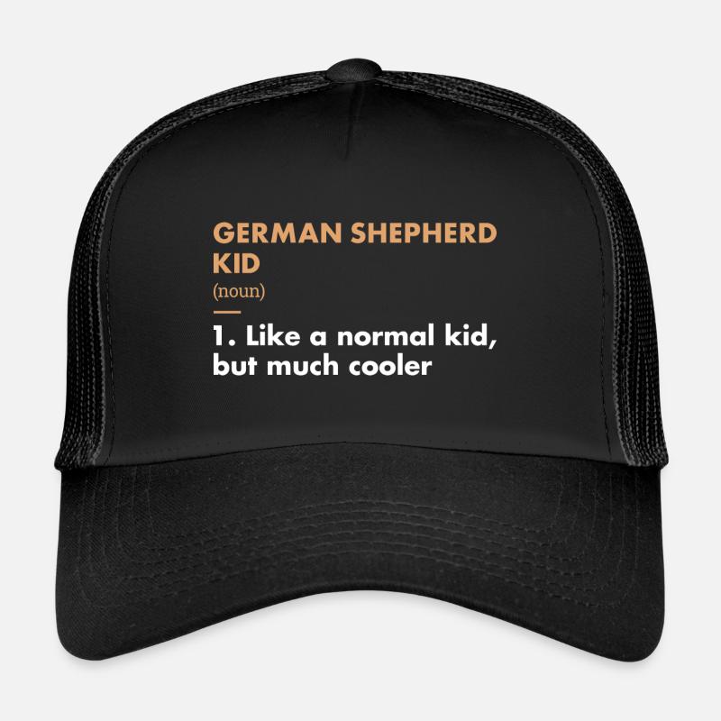 German Shepherd Kid Definition Trucker Cap