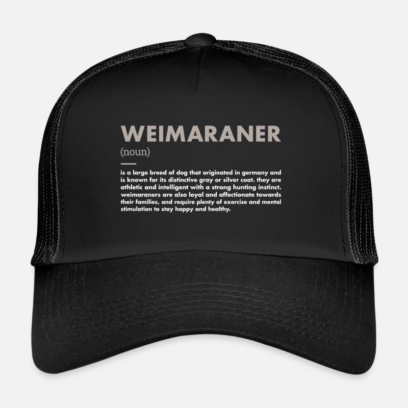 Définition du braque de Weimar Casquette trucker 