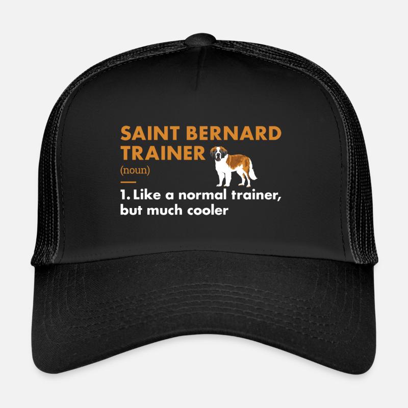 Saint Bernard Trainer Definiton Trucker Cap