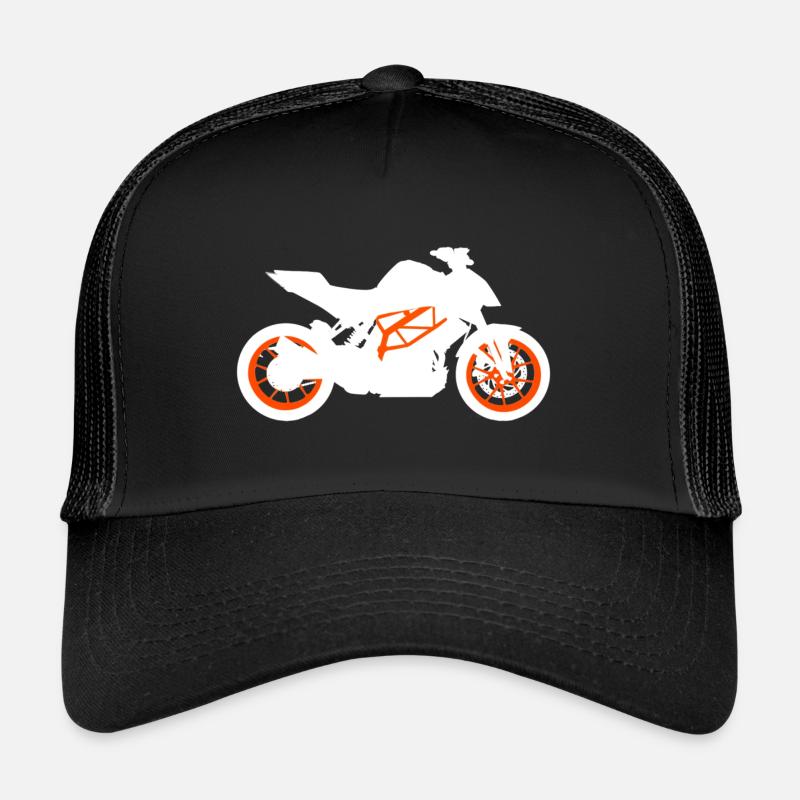 Motorrad Biker Passion Motorrad - Trucker Cap - Schwarz/Schwarz